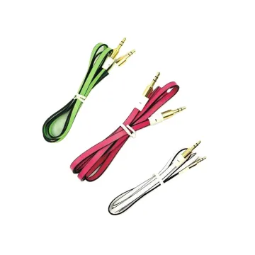 3.5mm Male to Male 3 Feet Flat Noodle Audio AUX Cable Adapter for Car - Lucktech