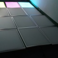 Tela de vídeo LED RGB 600x600mm montada no teto