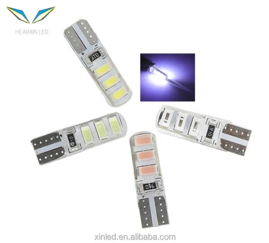 Popular T10 194 168 W5W 6SMD 5730 Car LED Silicone Auto Dome Parking Lights