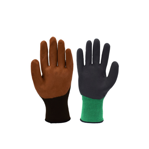 Nylon Rubber Foam Protective Gloves