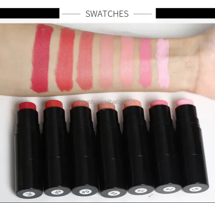 Custom Vegan Blush Stick with Brush: Personalized Make-up Solution