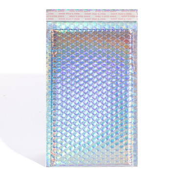 Glamour Metallic Bubble Mailers - Gold/Black Holographic Foil Glitter Polybag Mailing Shipping Envelopes