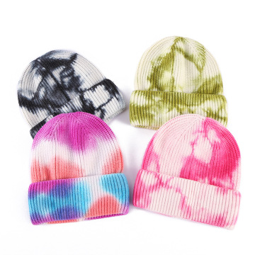 Colorful Knitted Skull Pom Beanie Hat - Winter Warm Hip Hop Hat for Men and Women