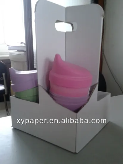 Take away cardboard cup holder