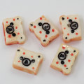 Mini Orso Testa A Forma di Pane Perle di Resina Melma Flatback Cabochon FAI DA TE Decor Charms Cucina Frigo Ornamenti Spacer