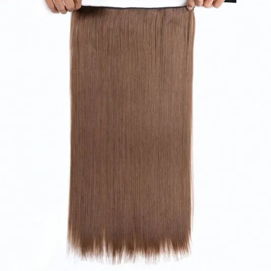 MYZYR 5 clips/piece Natural Silky straight Hair Extention 22inches Clip in women pieces Long Fake synthetic Hair