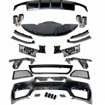 مجموعات الجسم RS ذات الطراز الرياضي عالي الجودة لـ Jaguar XF X250 (2012-2015)-المصد الأمامي مع مصبغة وناشر خلفي