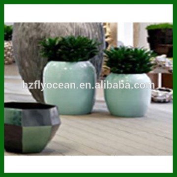FO-361 Round Fiberglass Planter Flower Pot