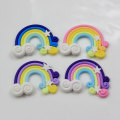 Multi Color Kawaii Polymer Clay New Rainbows Cabochons for Kids Craft Arrival 100PCS 38*50mm Artificial SOLA Craft 100pcs /bag