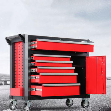 Multi-Functional Heavy Tool Cart with Drawers for Auto Repair Workshops