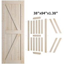 House Interior Slab de madeira porta de celeiro