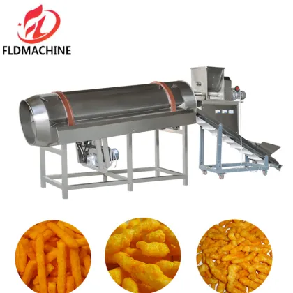 China Niknaks Cheetos Snacks Sticks Food Processing Production Extruder Machine