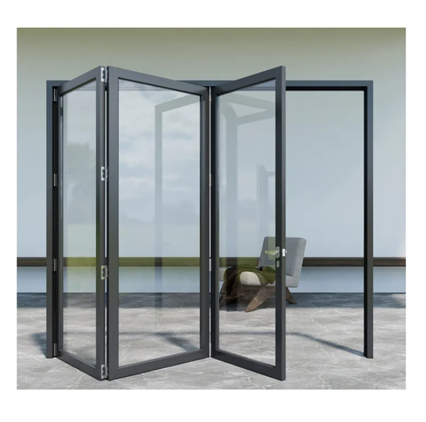 Aluminum folding doors