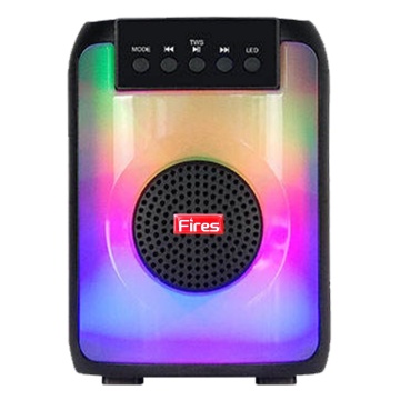 3 Inch Speakers: Portable Sound Equipment with LED Lights and Subwoofer - Wireless Outdoor Boombox