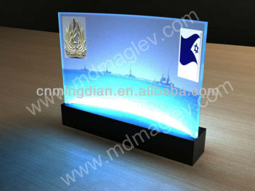 acrylic LED sign, led logo with ship design