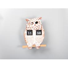 Interesante Owl Animal Flip Clock