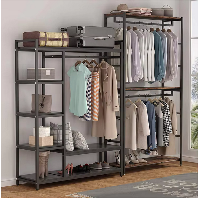 Multipurpose Metal Coat Clothes Rack