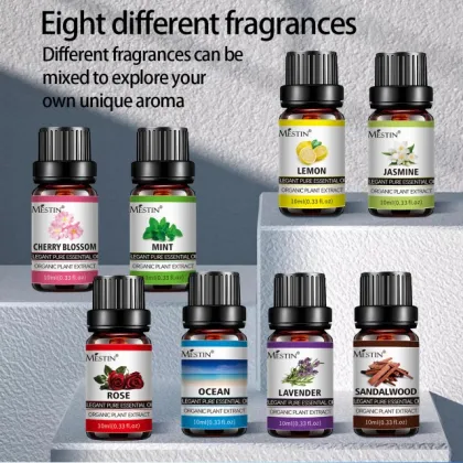 Mestin Customizable Essential Oil Kit with Organic Natural Botanicals