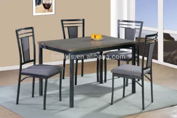 modern luxury metal elegant dining room set