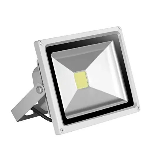 Miniature IP65 Waterproof Outdoor Lighting: 20W LED Flood Light with Adjustable Color Temperature (2700K/4000K/6500K) and Wide Voltage Range (85-265V)