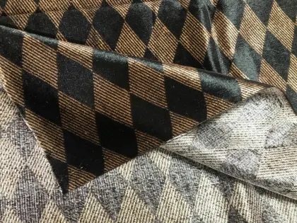 Wap Knitted Printed Polyester Velvet Sofa Fabric