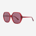 Fashion and retro polygon acetate Women's sunglasses