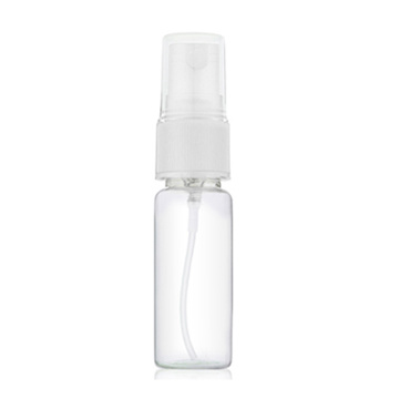 travel bottle set 100ml 50ml 30ml round cylinder shape pet fine mist spray pet bottle clear