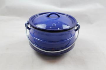 Enamel Cast Iron Flat Potjie