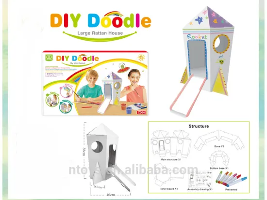 High Quality DIY Paper 3D Puzzle Painting Toy For Kids Play Indoor Toys