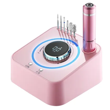Cordless Electric Nail File Polisher - Portable Rechargeable Handheld Nail Drill Machine