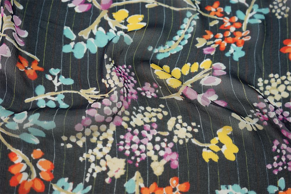 Viscose 50D Filament Crepe Print Fabric