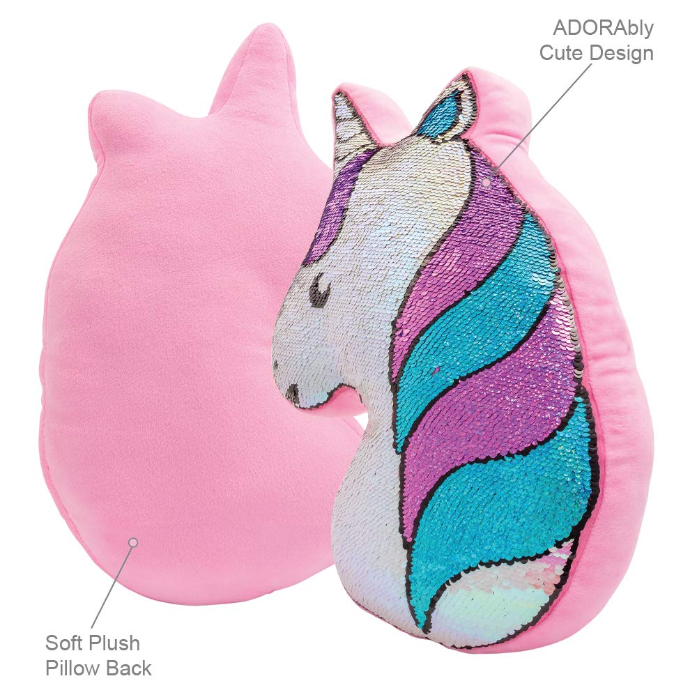 Unicorn Flip Sequin Pillow 2 Unicorn Flip Sequin Pillow 2