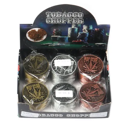 Amazon cross-border hot sale 50mm metal smoke grinder topstar manual weed grinder smoking accessories
