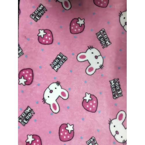 100% Polyester Flannel with Cartoon Printing Fabric