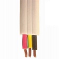 Platte dubbele kern witte kabels 1.5mm2 4mm2