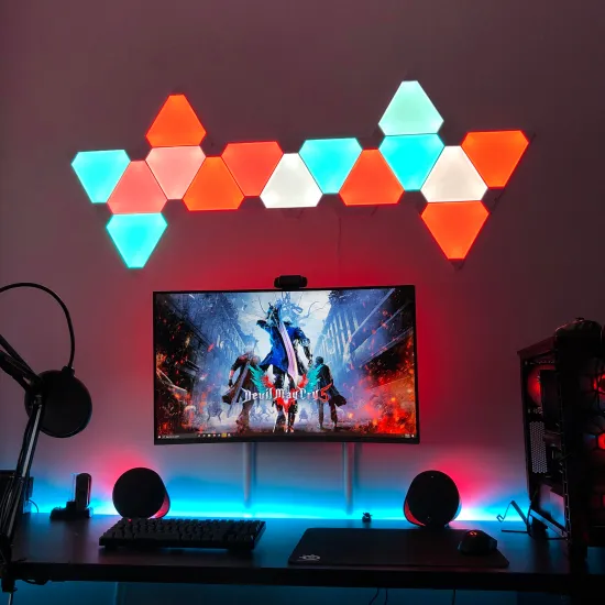 Smart WiFi RGBW Triangle Ceiling LED Panel Lights - 9pcs/set