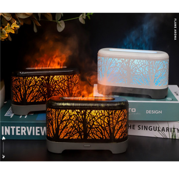 Wholesale Electric Aroma Diffuser Oil with Flame Mist Effect Ultrasonic Humidifier