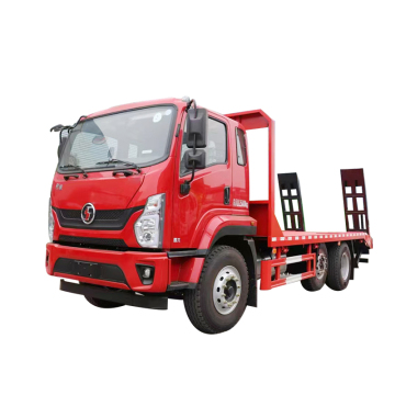 6-Wheel Chinese Winch Support Wrecker Flat Bed Truck with Ladder: Ideal for Excavator Forklift Loading and Rescue Operations up to 12 Ton Capacity