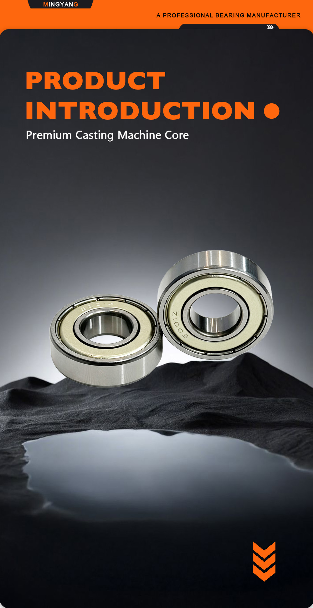 6001 ZZ High‑Speed Precision Industrial Bearing X