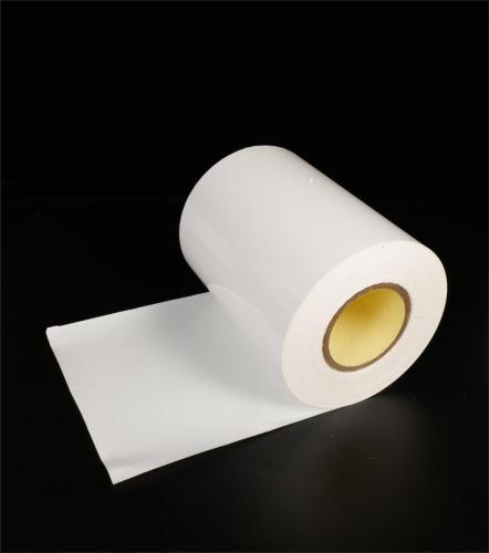 Papel de arte de pegamento acrílico de PVC blanco de 75u brillante