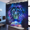 Water barrier long shower curtain