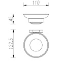 Plat de savon en laiton de salle de bain avec support