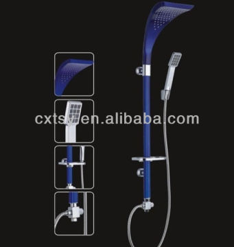 bathroom accessories aluminum square rain shower set