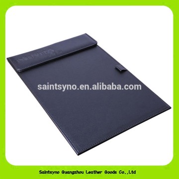 15023 High quality fashion leather meeting file folder with magnetic snap
