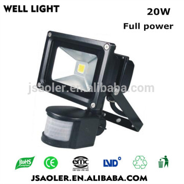 20w new save energy path light exterior rechargeable lights led motion sensor light