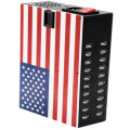 American Flag Port 20 Mehrere USB -Ladestation