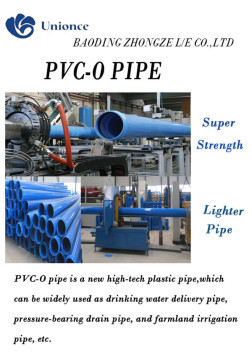 PVC-O pipe excellent crack propagation resistance/best OPVC pipes