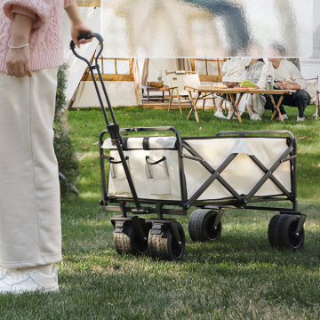 Outdoor metal folding trolley