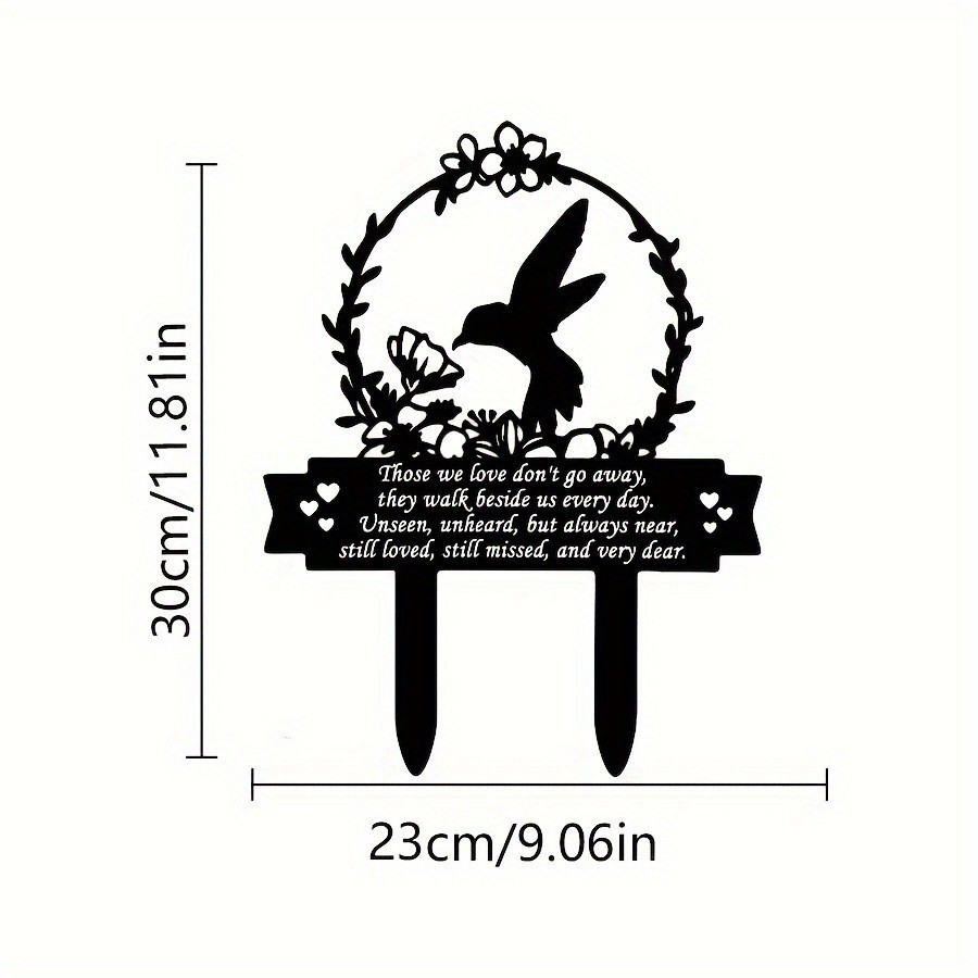 Matte Black Metal Stake