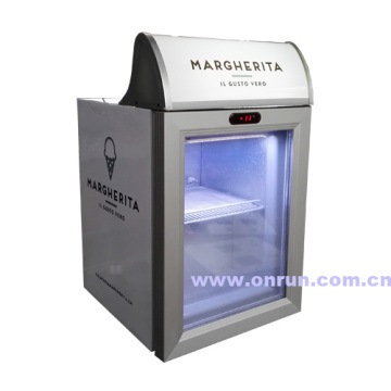Mini glass door deep freezer SD-21B